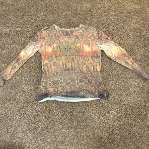 Women’s XXL long sleeve bling tee by Kiara